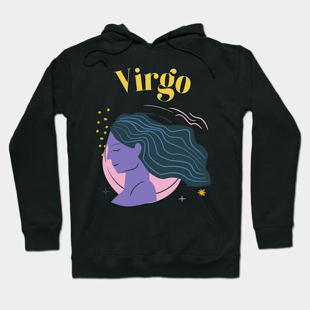 Virgo Star Zodiac Horoscope Astrology Hoodie by Elysian Alcove